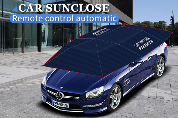 Protección solar plegable cubierta de coche portátil de coche automático paraguas sombra