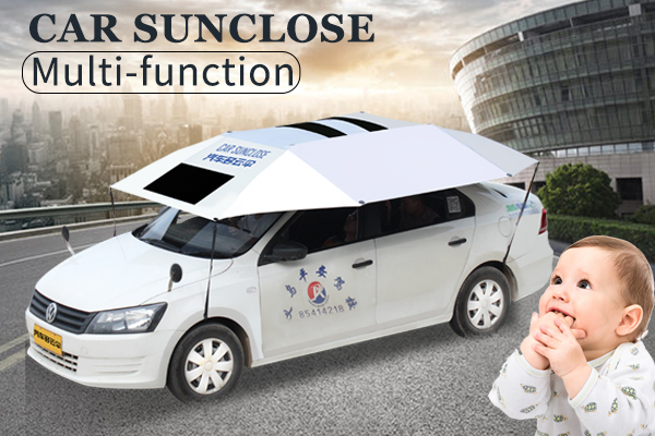 Personalizado ventana delantera retractable del sol sombrilla del coche de protección