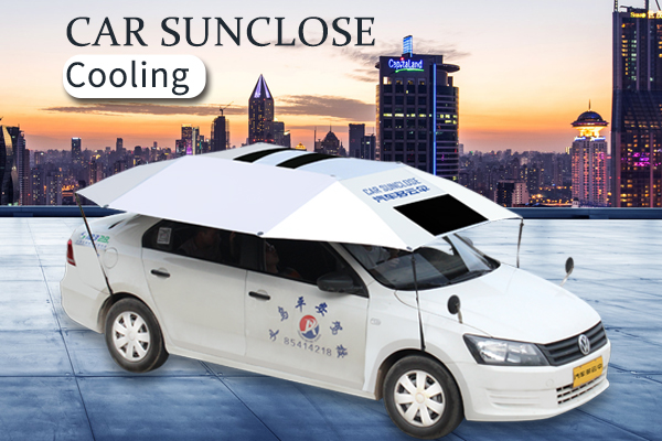 SUNCLOSE temperatura interior del coche a reducir la cubierta del coche de protección de aparcamiento al aire libre sol